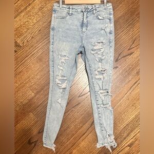 American Eagle Distressed Light Blue Jeans